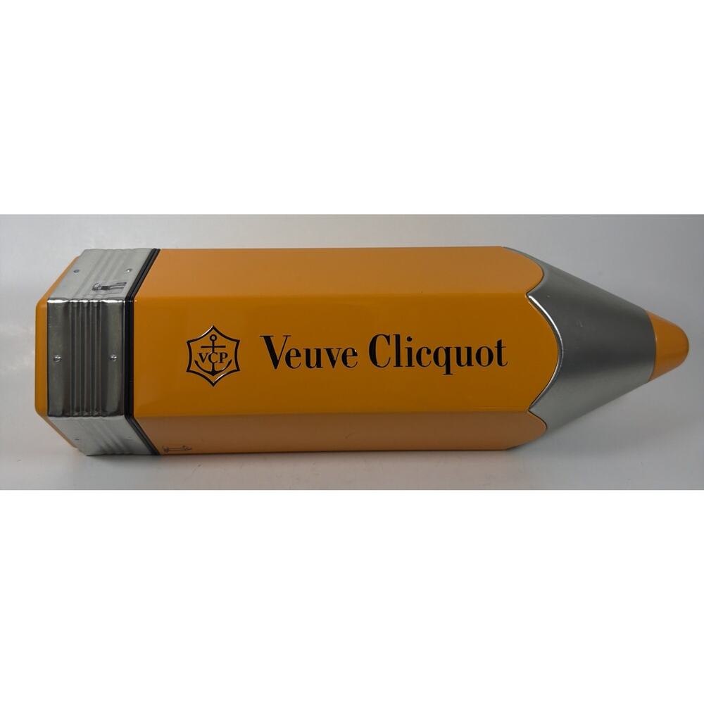 Veuve Clicquot Collectable Champagne Bottle Large Pencil Tin Box Case (Empty)